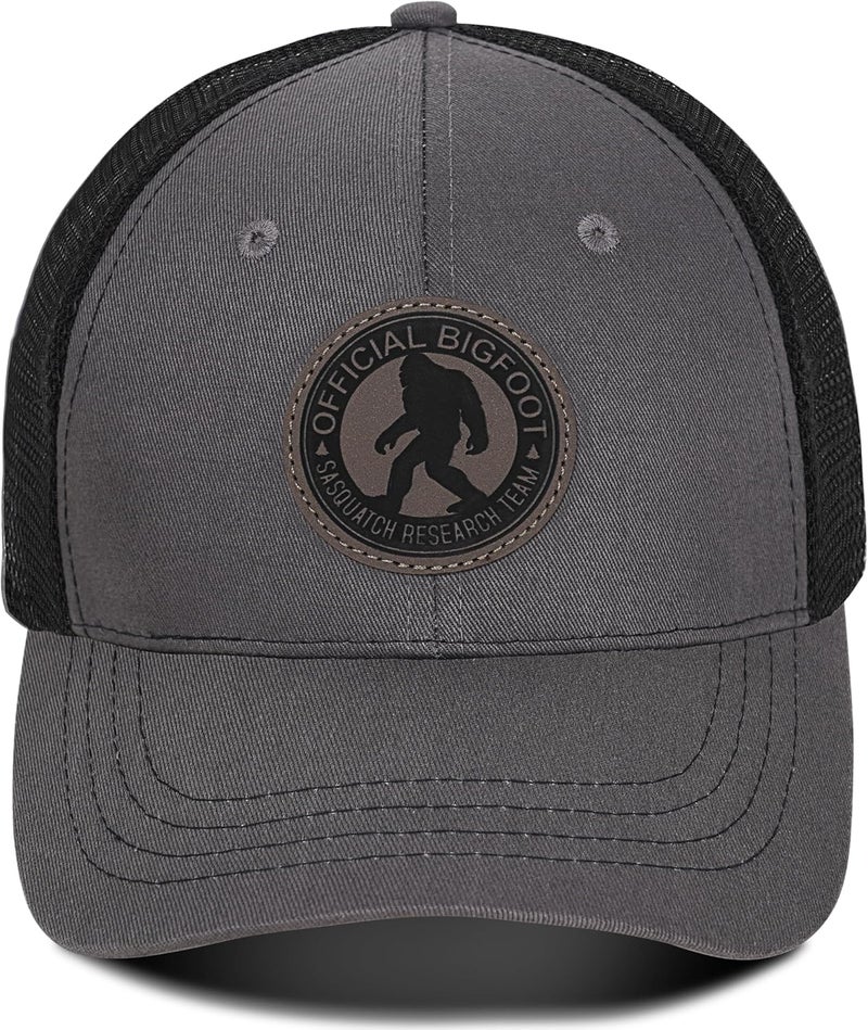 Kitcmat Store Mesh Bigfoot Hat for Men - Snapback Sasquatch Cap Adjustable Hunting & Hiking Hat Breathable Outdoor Gear - Image 2